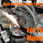 Harbor Freight Miter Saw cutting metal