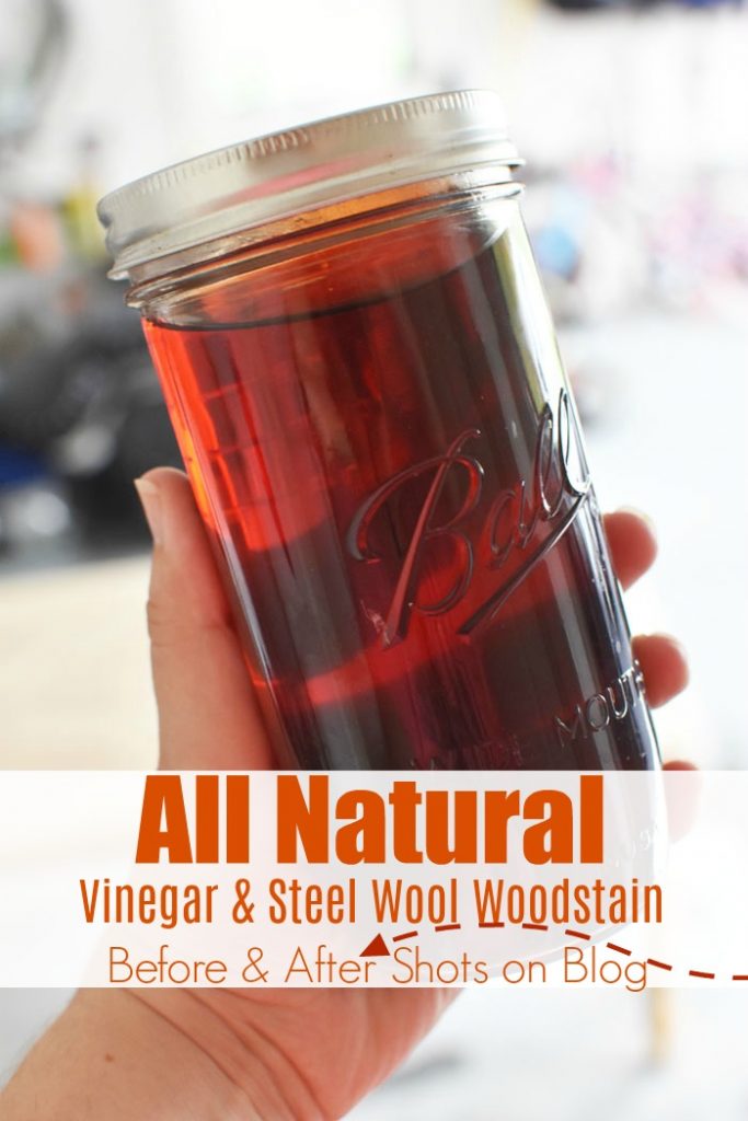 All Natural Vinegar and Steel Wool Wood Stain