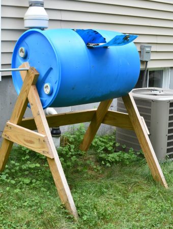 DIY rotating compost bin